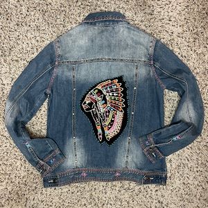 Custom made Women’s western Jean jacket.